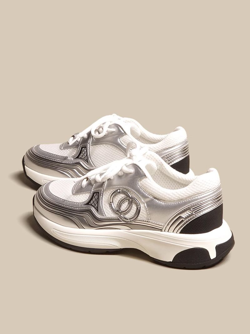 2023 Frühjahr/Sommer Neue kleine duftende Wind Sier Corner King Casual Damen dicke Sohle dünner Gürtel erhöhte_voghion.com