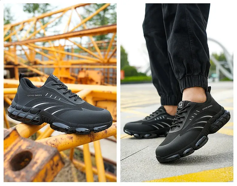 Chaussures de sécurité respirantes, légères et confortables, anti-écrasement et anti-perforation 250122_voghion.com