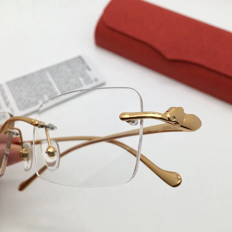 Dizajnerske naočale Cheetah Classic pravokutnik metalna serija Živahne i elegantne poslovne ležerne muške i ženske optičke leće_voghion.com