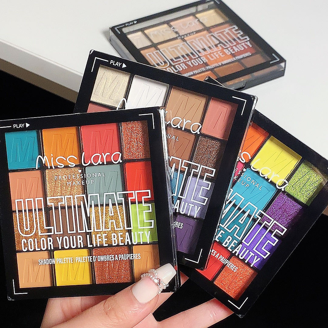 16 Colour Eyeshadow Palette Matte Pearl Glitter Waterproof Makeup_voghion.com