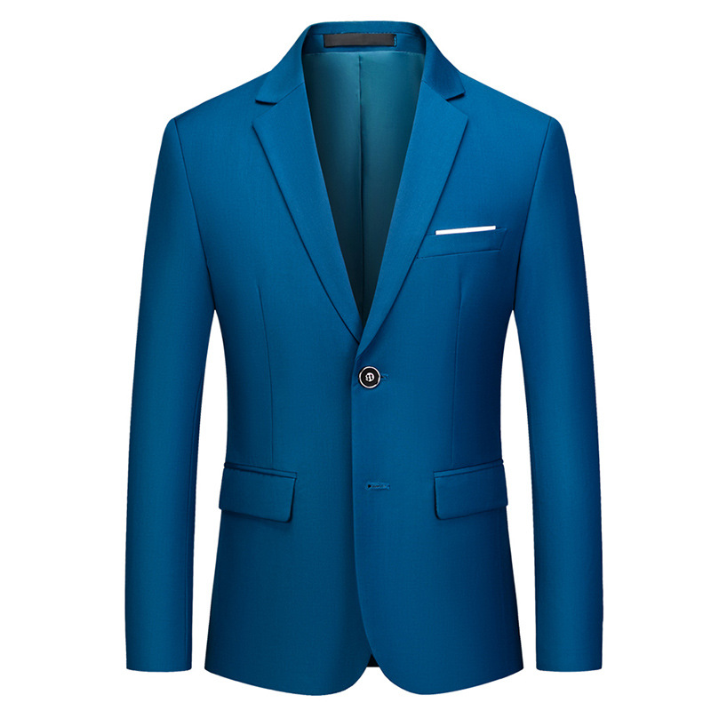 CT 2025 Spring And Autumn New Business Casual Single Suit Fashion Men's Solid Color Blazer_voghion.com
