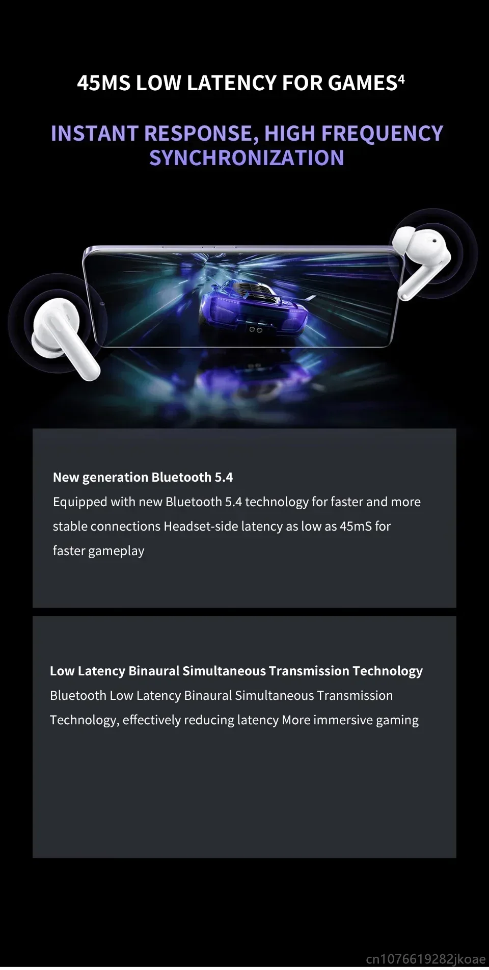 Realme Buds T310 Bluetooth Headphones With Active Noise Cancelling_voghion.com