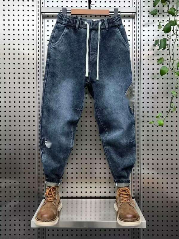 Jeans uomo slim fit casual leggeri e resistenti in denim_voghion.com