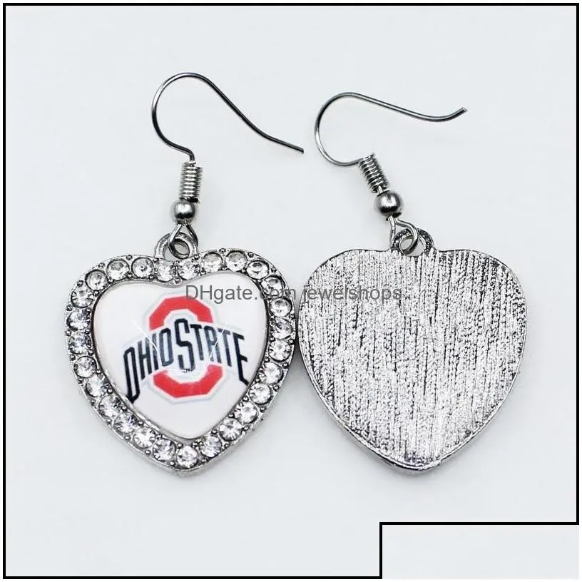 Charms US NCAA Football University Team Ohio State Buckeyes Anhänger DIY Halskette Ohrringe Armband Armreifen Knöpfe_voghion.com