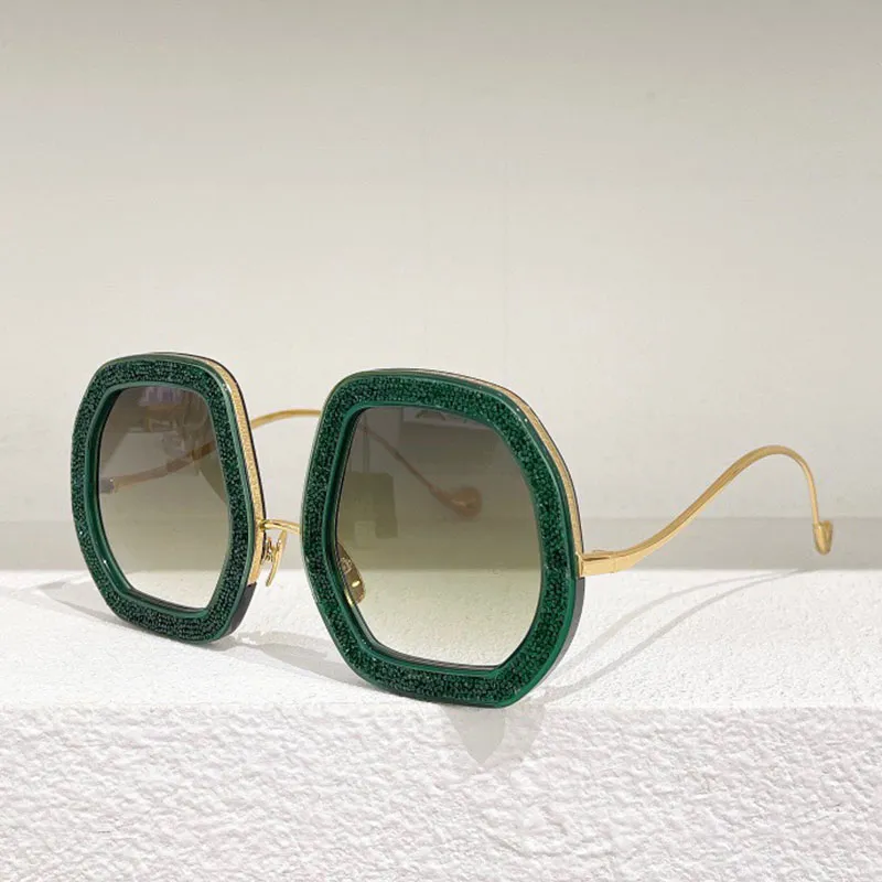 Märke Solglasögon Designer Kvinna Metall Tempelelement Utsmyckade Rund Båge SSON Anti-Uv400 Modeglasögon_voghion.com