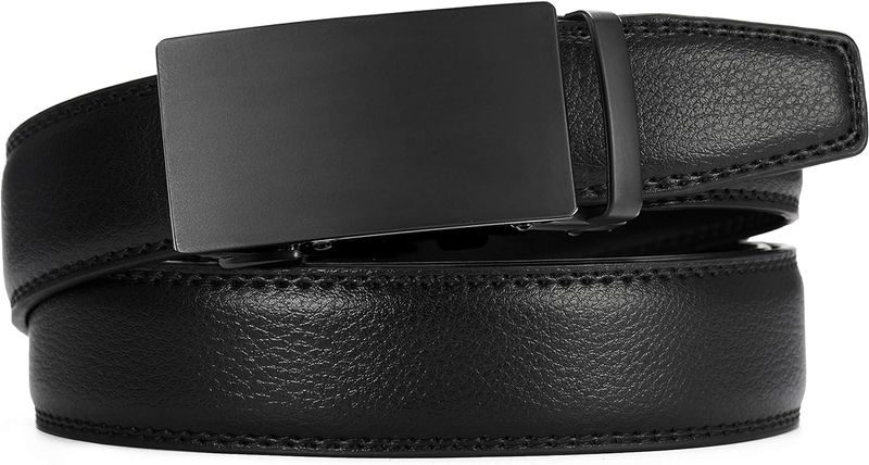 CHAOREN Men's Leather Ratchet Belt - Easy Style (35mm)_voghion.com