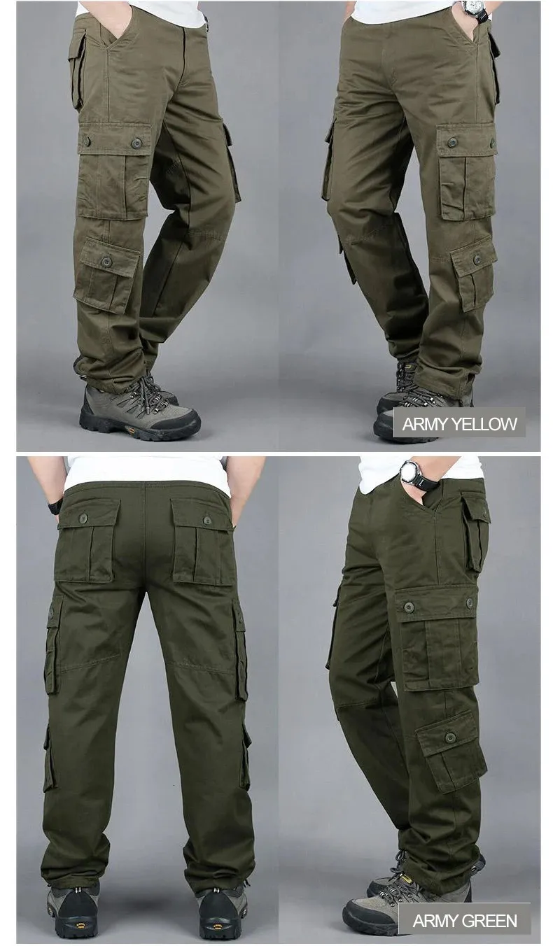 Pantalones tácticos de carga para hombre, de algodón, para trabajo al aire libre, talla grande, camuflaje, senderismo, 250624_voghion.com