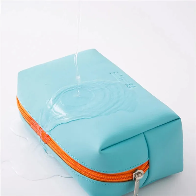 Reisekosmetiktasche aus Leder, tragbar, für Damen und Herren, wasserdicht, multifunktional, Kulturbeutel, Organizer, Aufbewahrungstasche 240805_voghion.com
