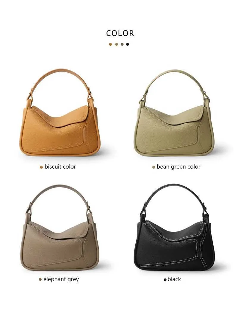 Famicare Borsa da donna in vera pelle di vacchetta Piccola borsa da donna a tracolla Borsa da pranzo con design geometrico Borsa a tracolla Messenger_voghion.com