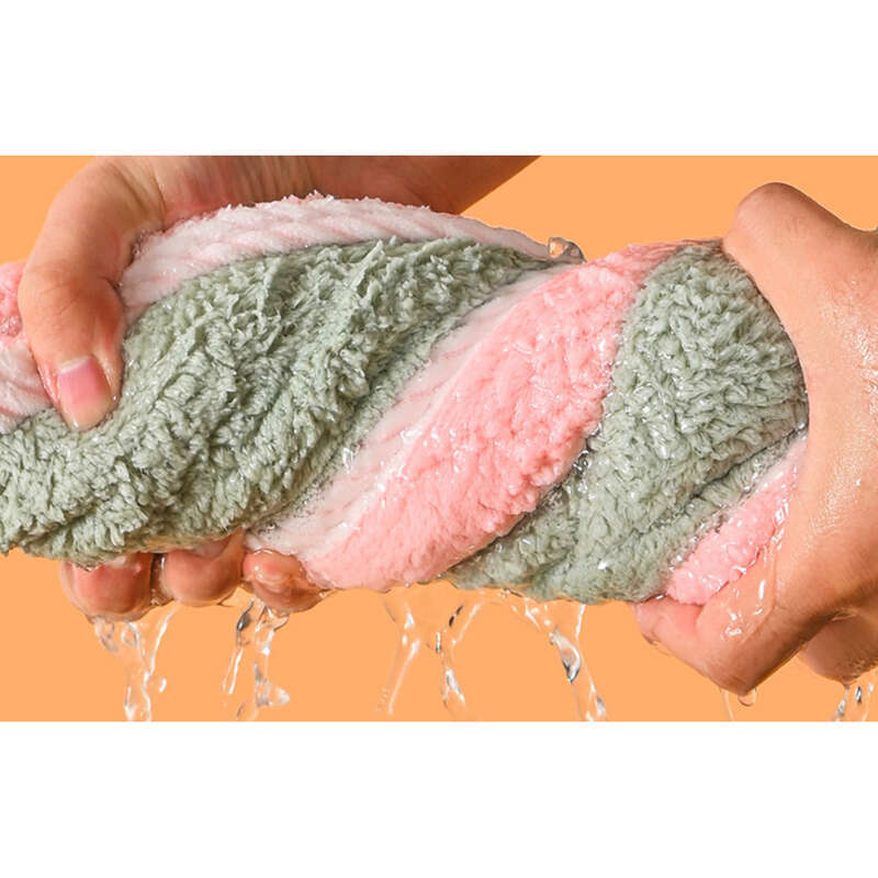 Cuffia assorbente ad asciugatura rapida con doppio spessore per donna, cuffia da doccia in velluto corallo, asciugamano per shampoo, bandana,_voghion.com