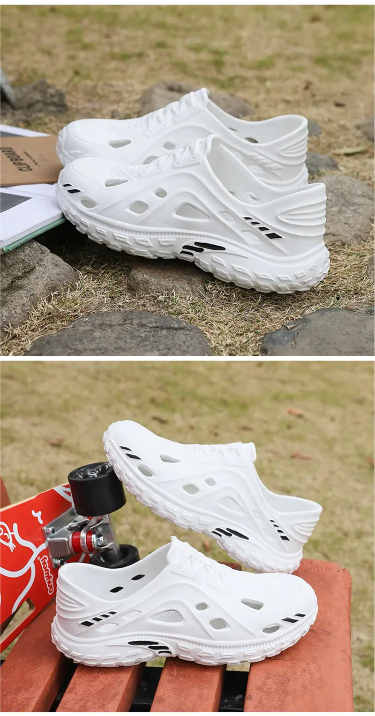 Summer Hole Sandals For Men Lightweight Eva Breathable Slippers_voghion.com