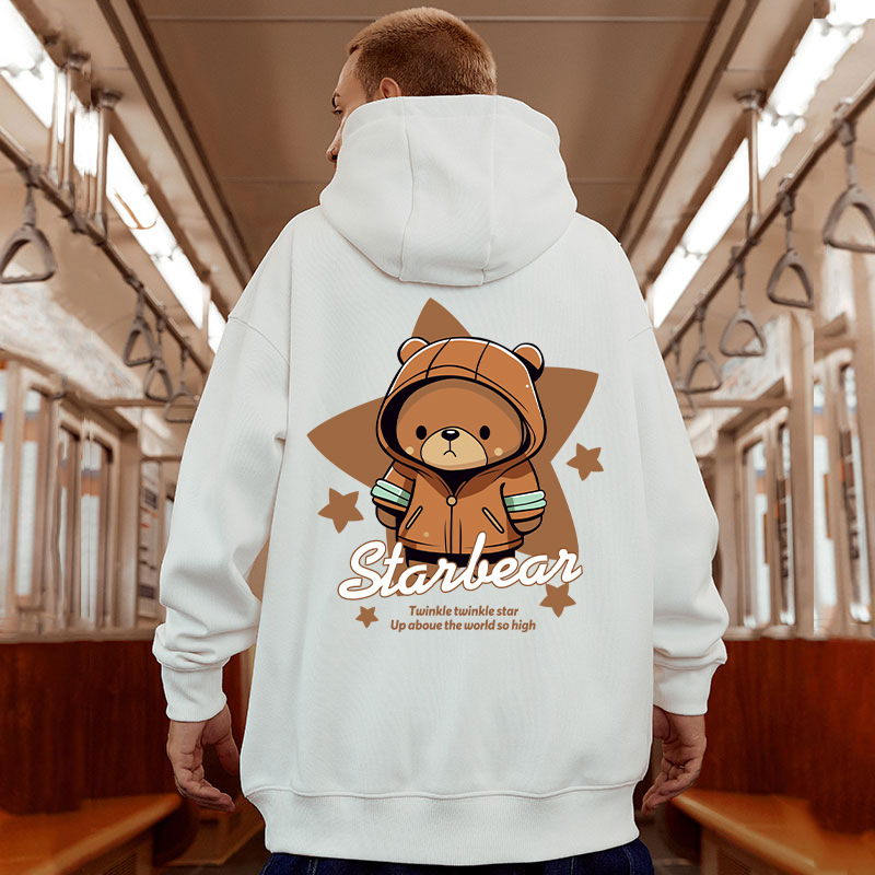 Rudens un ziemas jauns vīriešu brīvs, liels modes zīmola kapučjakas krekls ar plīša piedurknēm, lai saglabātu siltumu anime pāru mētelī_voghion.com