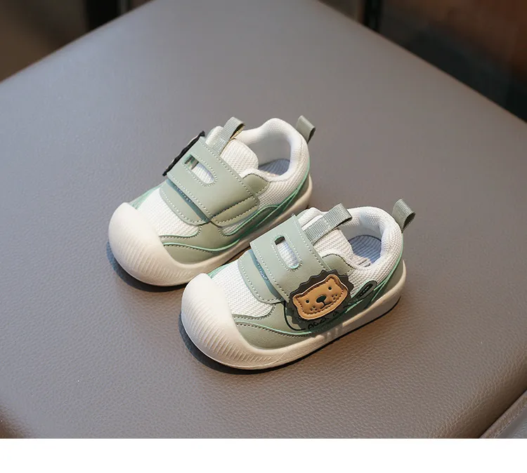 Çocuklar Yumuşak Tabanlı İlk Yürüteçler Bebek İlkbahar Sonbahar File Üst Cutefeet Çocuk Günlük Spor Ayakkabıları Yürümeye Başlayan Çocuk Kaymaz_voghion.com