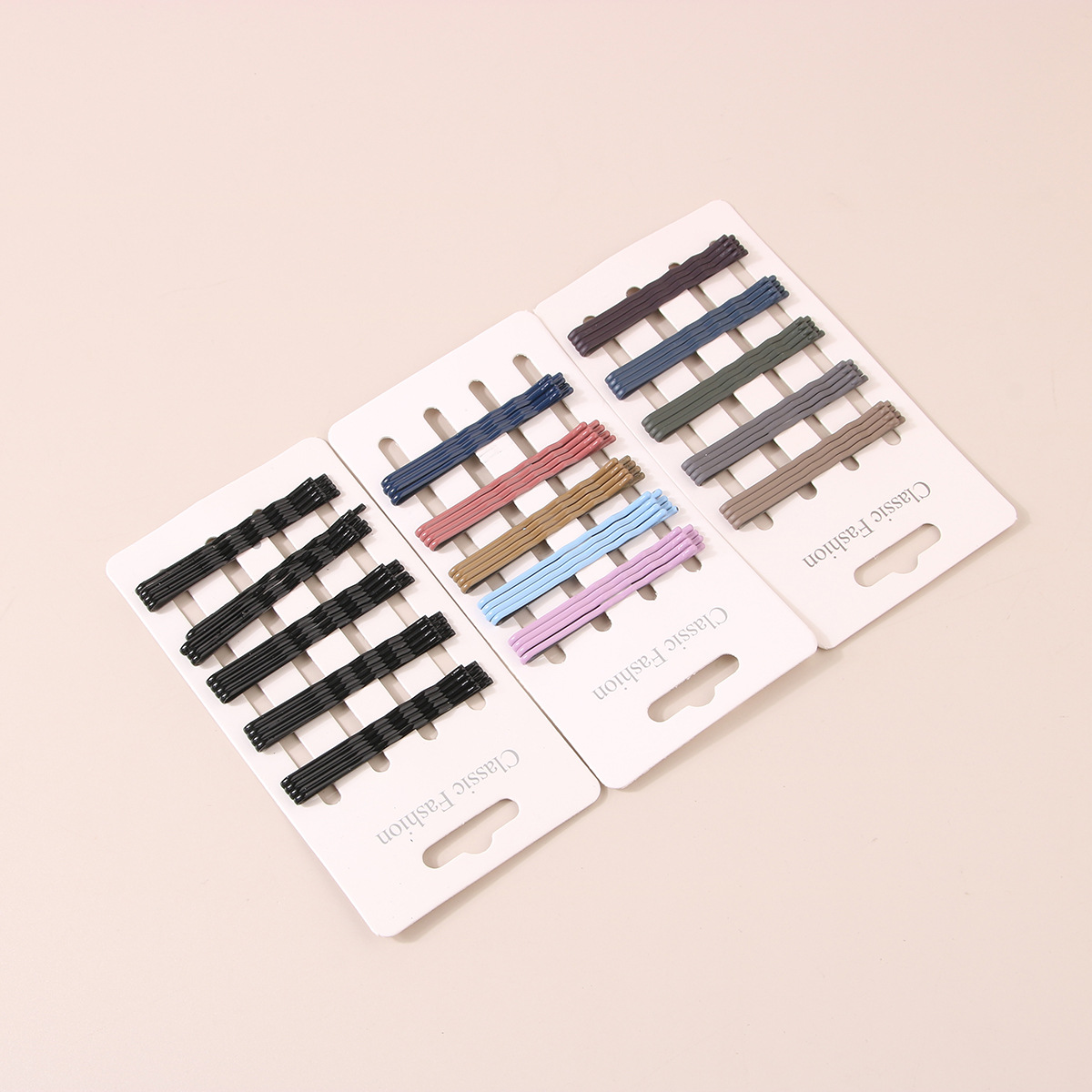 Guanyang Korean version of ins style candy color one-line clip small fresh hairpin U-shaped clip simple and versatile side clip hairpin combination_voghion.com