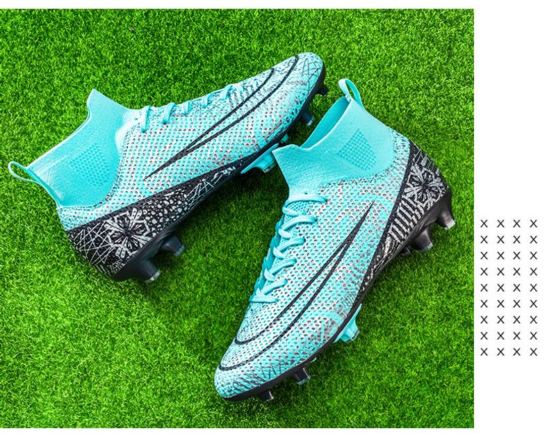 High-Top-verschleißfeste AG Langstapel-Fußballschuhe, TF gebrochene Nägel Kunstrasen Trainings- und Wettkampfschuhe für_voghion.com