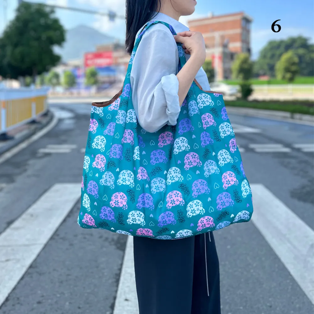 Large Reusable Eco Bag Grocery Beach Toy Storage Bags Shoulder Shopping Foldable Tote Pouch Package_voghion.com