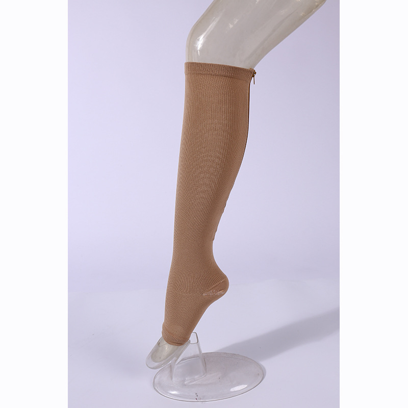2025d 2025 Spring Summer New Zipper Compression Breathable Sweat-Absorbing Running Fashion Fitness Socks_voghion.com