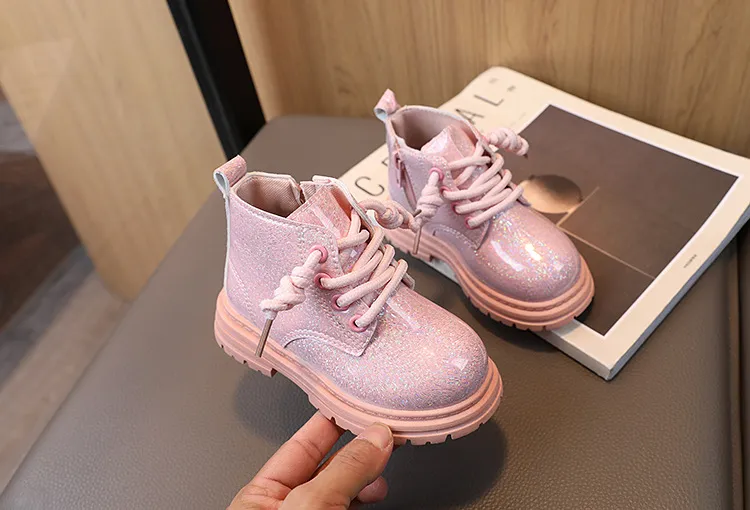 Botas de neve infantis com plataforma para meninos e meninas_voghion.com