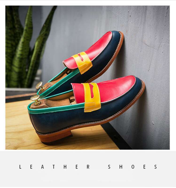 movechain Herren Cusual Lederschuhe Hochzeit Party Schuhe Mode Männer Slip-on Schnalle Schuh Herren Loafer Mokassins Driving Flats_voghion.com