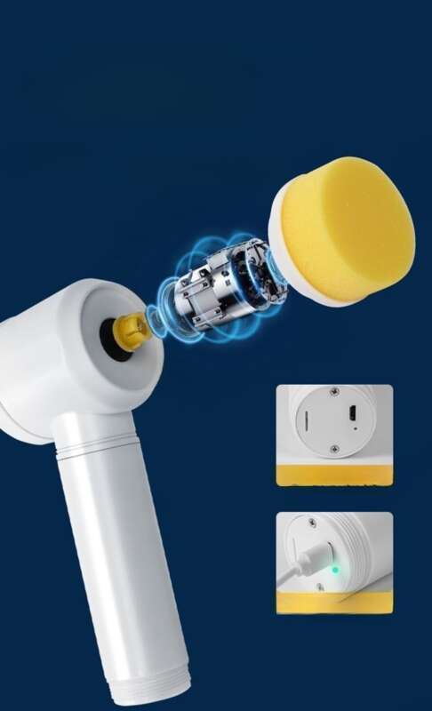 【 4836 People's Collection 】 Handheld Electric Cleaning Multifunctional Non Greasy Dishwashing Pot Brush, Divine Tool_voghion.com
