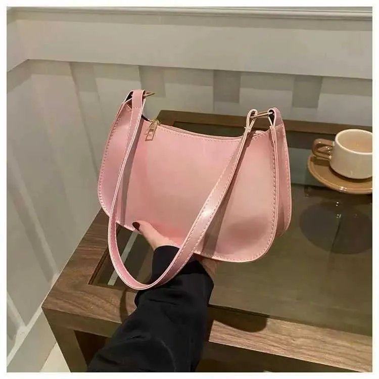 2024 Wens patented leather Versatile Fi Shoder casual Cmuting bag girl brand designer zipper small handbag Y241026_voghion.com