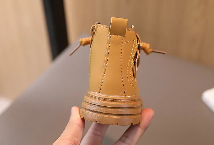 Pantofi sport pentru copii mici, toamnă și iarnă, noi, fete, maro, Kidsnest, băieți, casual, cu talpă moale, cizme scurte, mărime_voghion.com