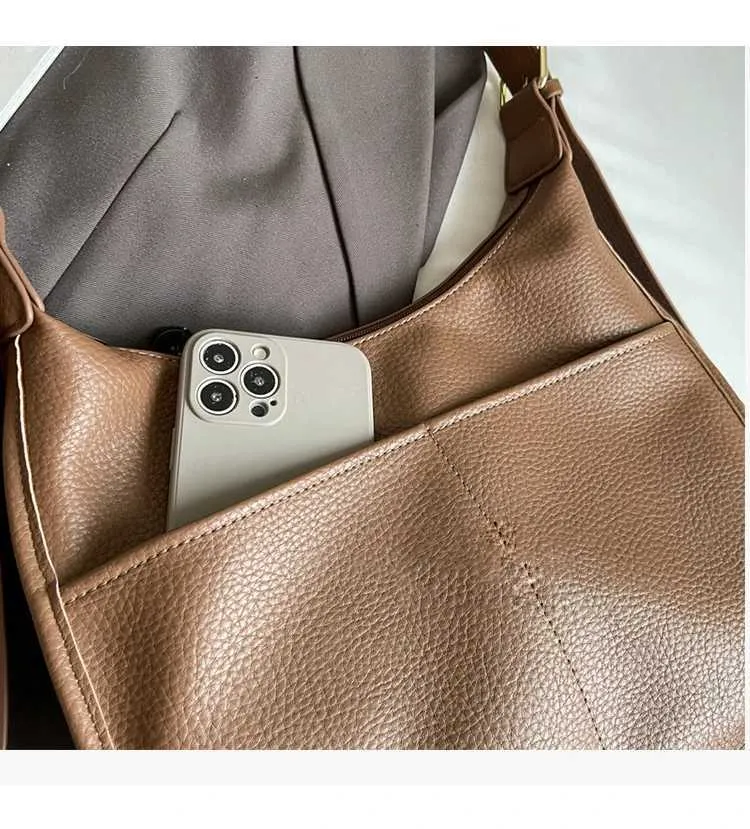 Borsa a tracolla donna retro borsa a spalla in morbida pelle_voghion.com