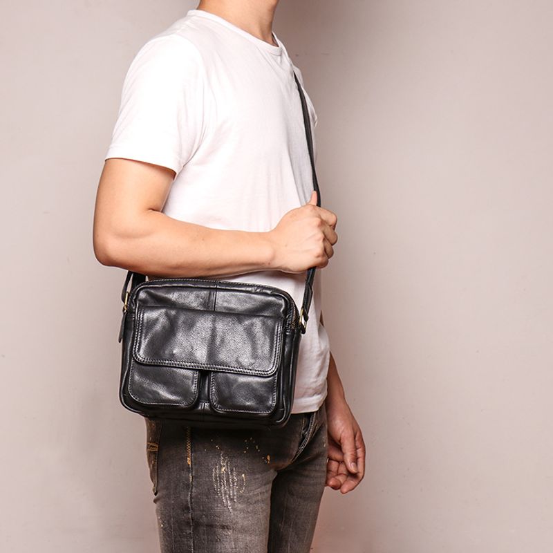 Sommer neue Herren Damen mattierte Leder Umhängetasche, und vielseitige, kleine quadratische Tasche, modische_voghion.com
