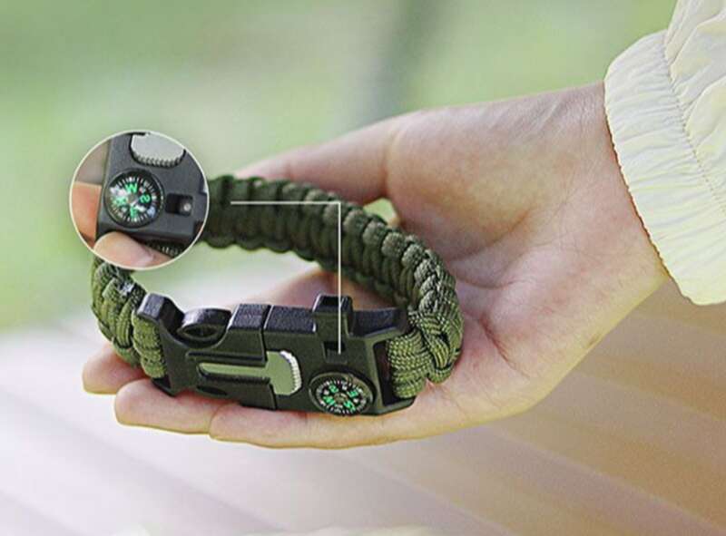 Wolf Warrior Umbrella Outdoor Bracelet, Survival Rope, Multi Purpose Mountaineering_voghion.com