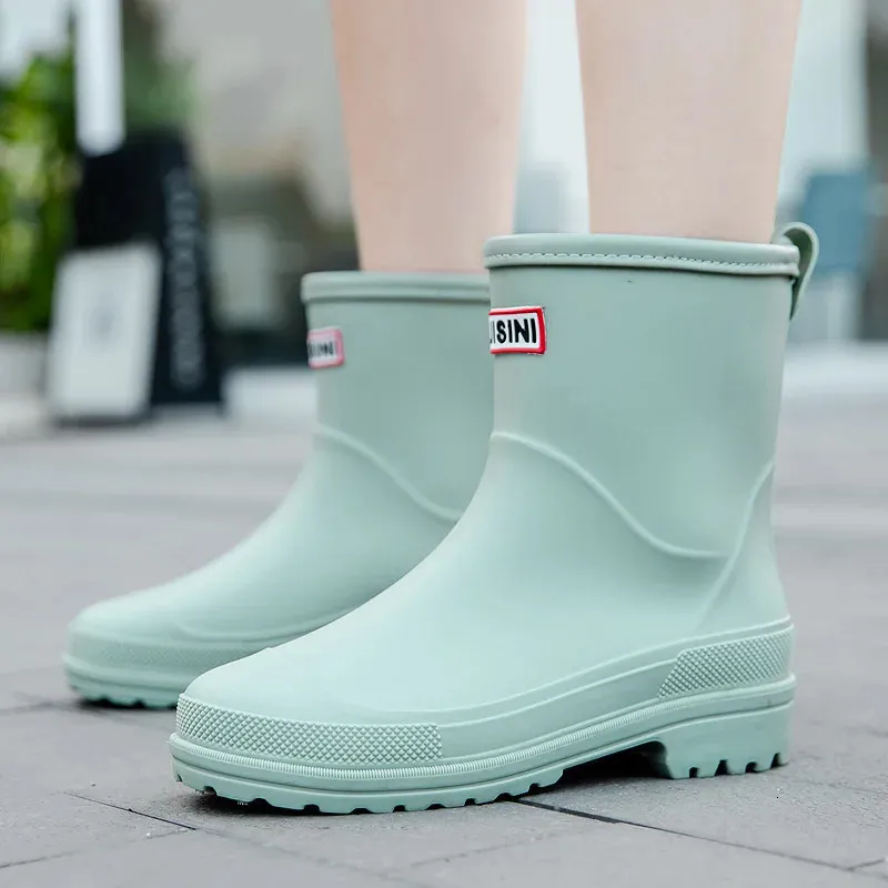 Waterafstotende Water Rubberen Laarzen Vrouw Vrouwelijk Comfort Werk Tuin Galoshes Regenschoenen Sapato Chuva 240606 p_voghion.com