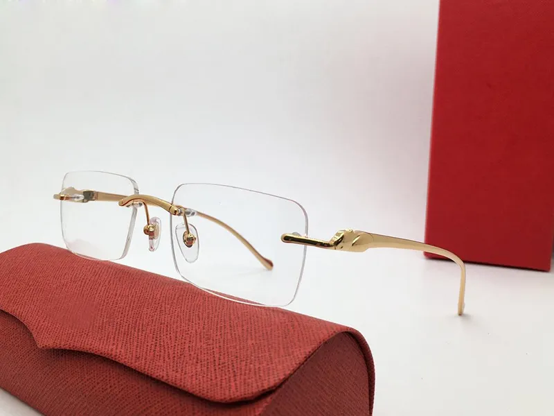 Dizajnerske naočale Cheetah Classic pravokutnik metalna serija Živahne i elegantne poslovne ležerne muške i ženske optičke leće_voghion.com