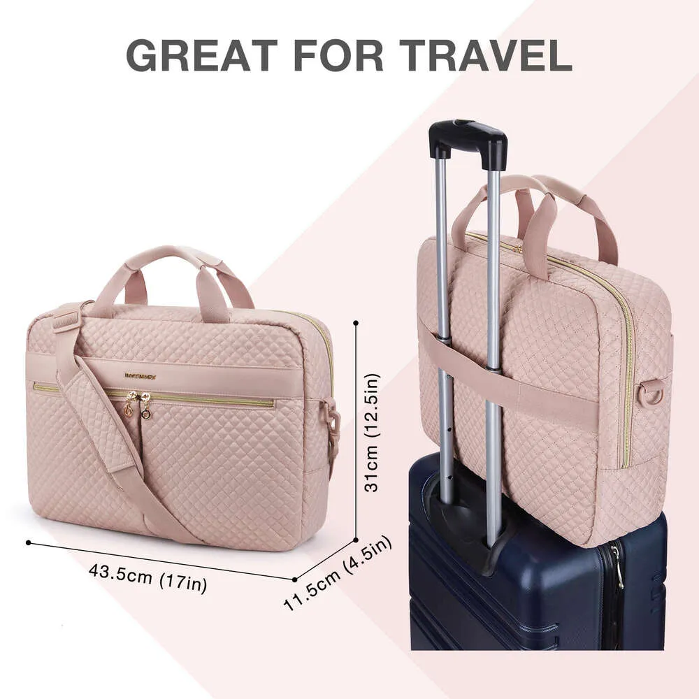 Servietă pentru laptop BAGSMART de 17,3/15,6 inch pentru femei, geantă de mână pentru computer, geantă de birou, călătorii, afaceri_voghion.com