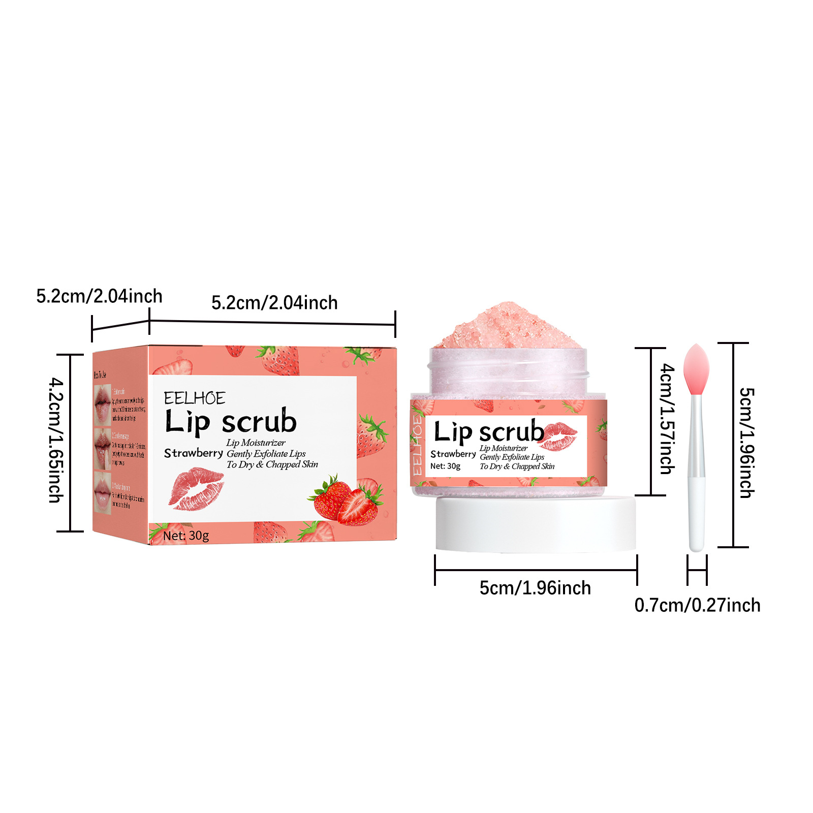 EELHOE lip scrub lips, prevents dryness cracks, moisturizes dead skin, and lightens corners of the lips_voghion.com