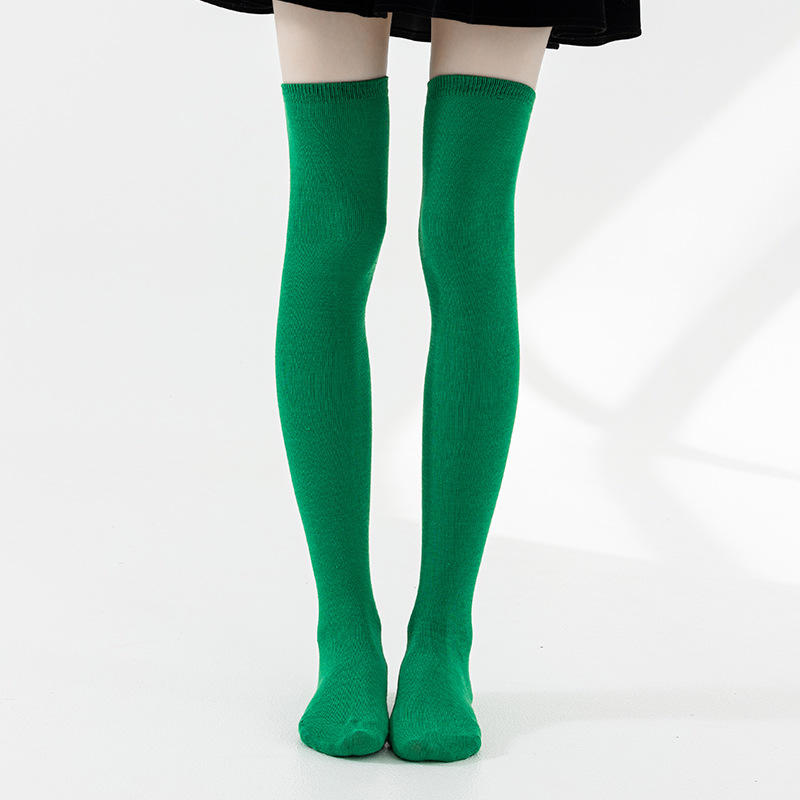 Calzini lunghi da donna sopra il ginocchio a righe colorate in bianco e nero per feste, per cosplay, anime, Natale e Halloween, a forma di gatto_voghion.com