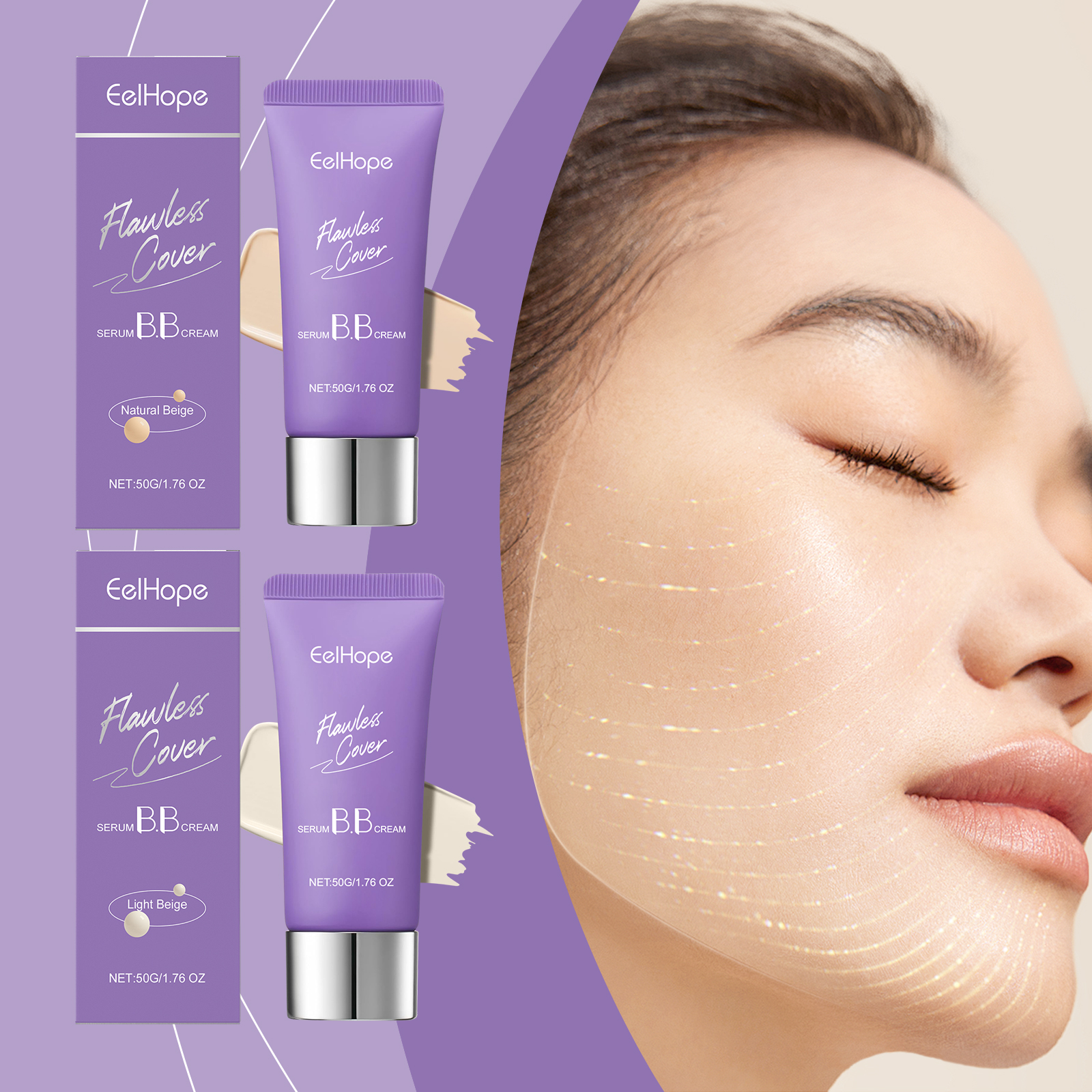 Eelhope Essential Bb Cream Moisturising Concealer Face Foundation_voghion.com