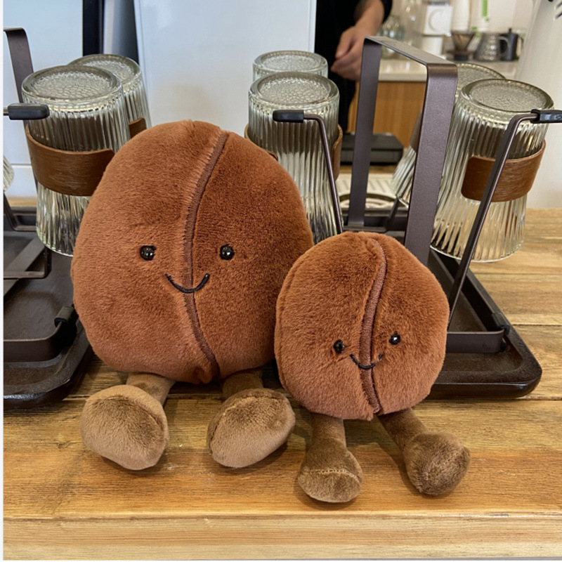 Cute Simulated Coffee Bean Doll, Creative Soothing Toy, Children's Companion Toy, Doll And Cloth Doll Gift