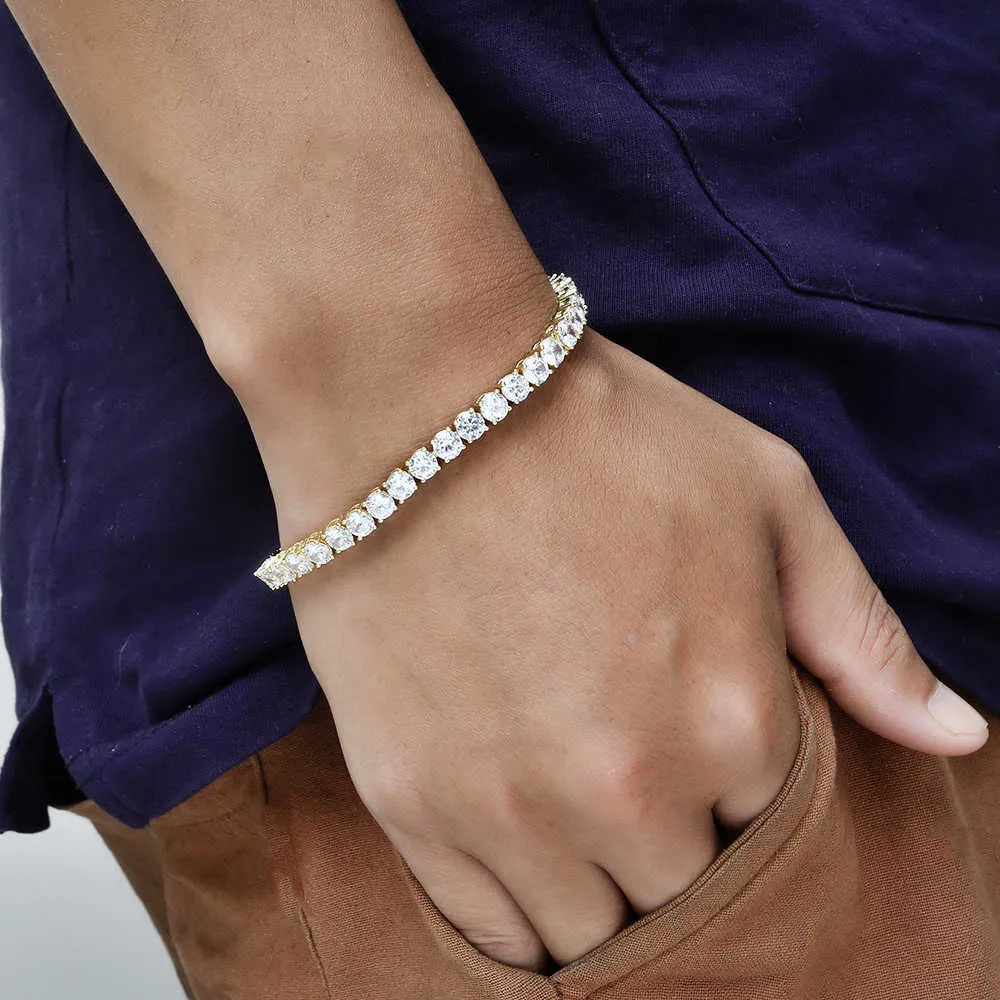 Cubic Zirconia Tennis Bracelet Gold Plated Bangle For Women_voghion.com