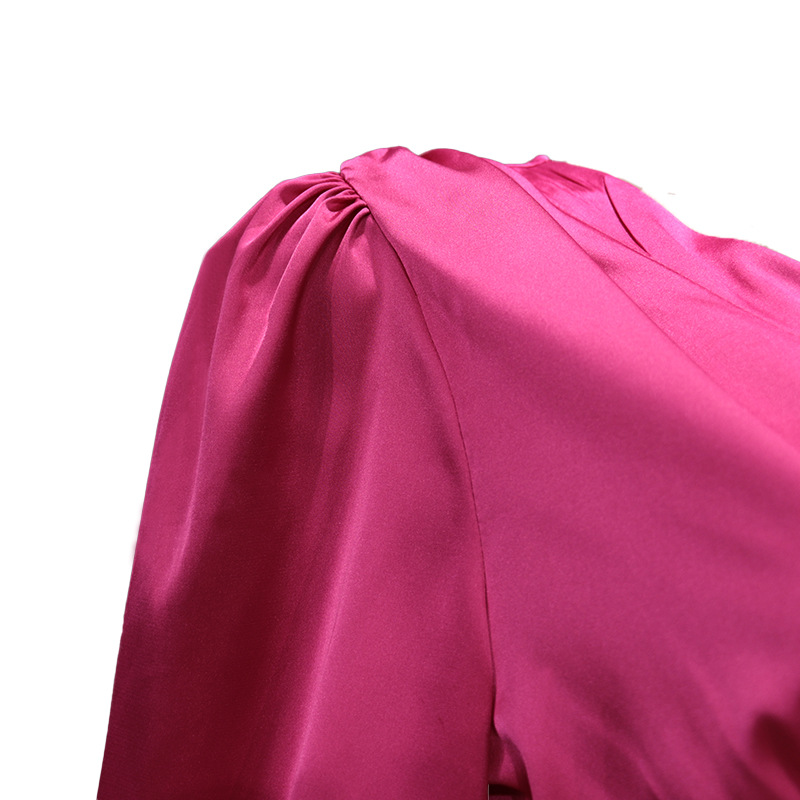 Women's Clothing FD716 Spot autumn new women's fashion short shirt slim high waist flared pants two piece set_voghion.com