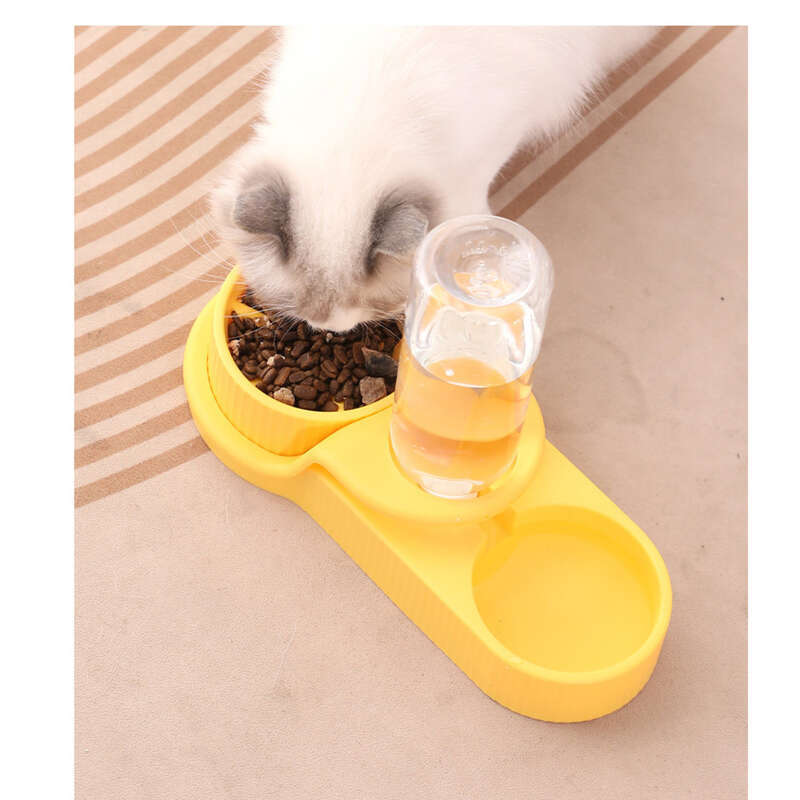 Ciotola per cibo per cani e gatti con sistema di abbeveramento automatico e a soffocamento lento, attrezzatura per l'alimentazione a doppio scopo_voghion.com
