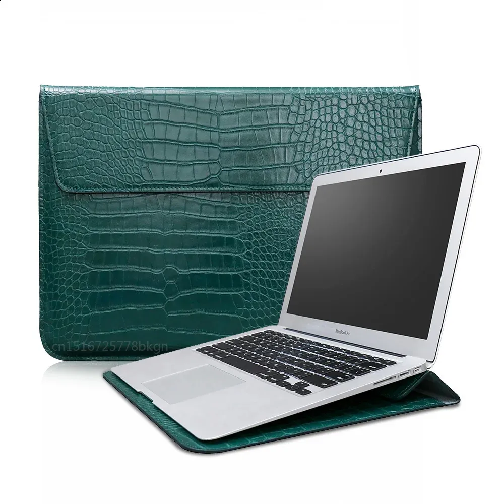 Laptop for book Air Pro 13 Case M1 M2 Notebook Stand Cover 11 14 15 15.6 inch PU Leather Sleeve Pouch Computer Tablet_voghion.com