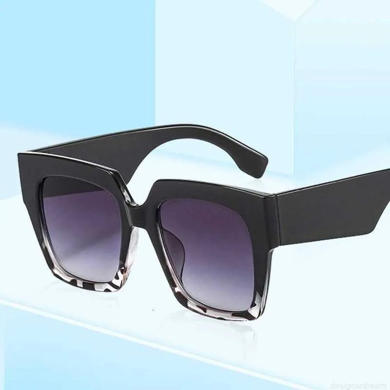Designer Sonnenbrille Für Damen Vintage Schwarz Oversized Mode_voghion.com