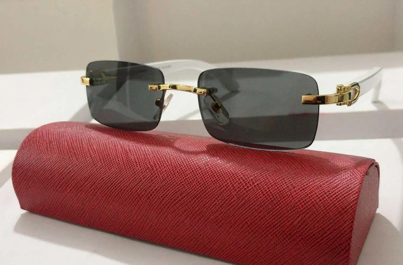 Nei Moud Rout Sonnebrëller Fraen Männer Rand Vintage Summer Cat Eye Stil Héichqualitativ Männer Buffalo Horn Brëller Populär_voghion.com