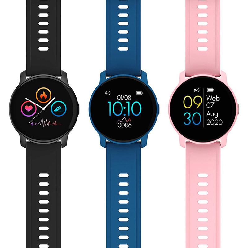 YUCI W9 2020 Bluetooth Round Smart Bracelet Women Men Smart Watch Sports Mode Sleep Time Monitor Heart Rate Monitor Touch Screen Waterproof Music Clo_voghion.com