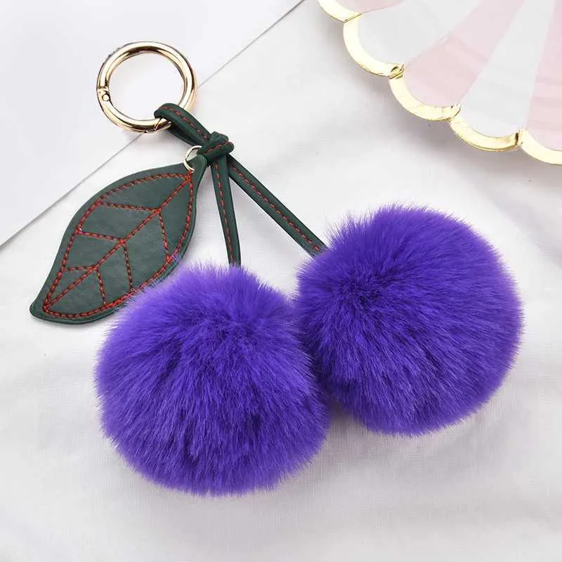 Cherry Plüschtier New Kaii Flauschiger Cartoon-Schlüsselanhänger Geschenk für Kinder Damen Taschenanhänger Rucksack Autoschlüssel Zubehör_voghion.com