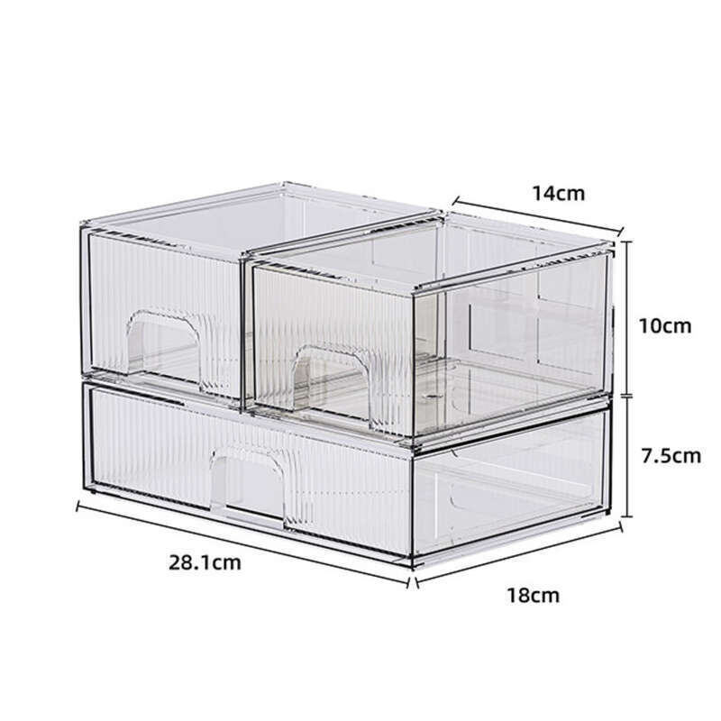 Cosmetici Grande Capacità Desktop Storage Box, Prodotti per la cura della pelle Plastica Antipolvere Scaffale Domestico, Acrilico_voghion.com