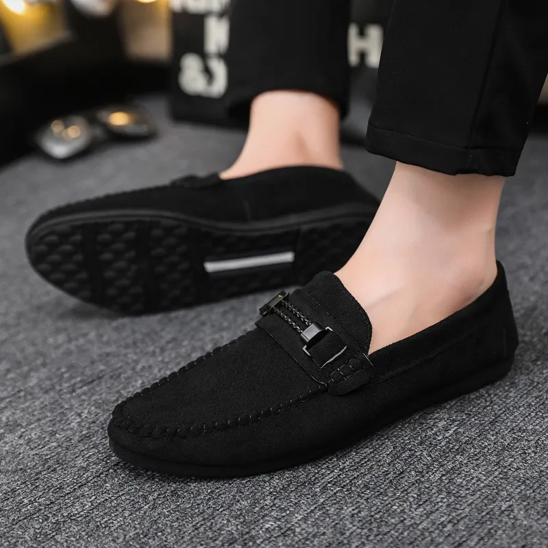 Soft soles casual light weight new low-top formal wear men's loafers beanie shoes men wedding groom work fashion boys_voghion.com