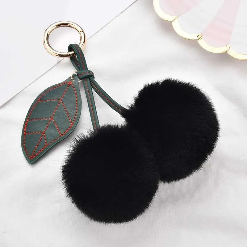 Cherry Plüschtier New Kaii Flauschiger Cartoon-Schlüsselanhänger Geschenk für Kinder Damen Taschenanhänger Rucksack Autoschlüssel Zubehör_voghion.com