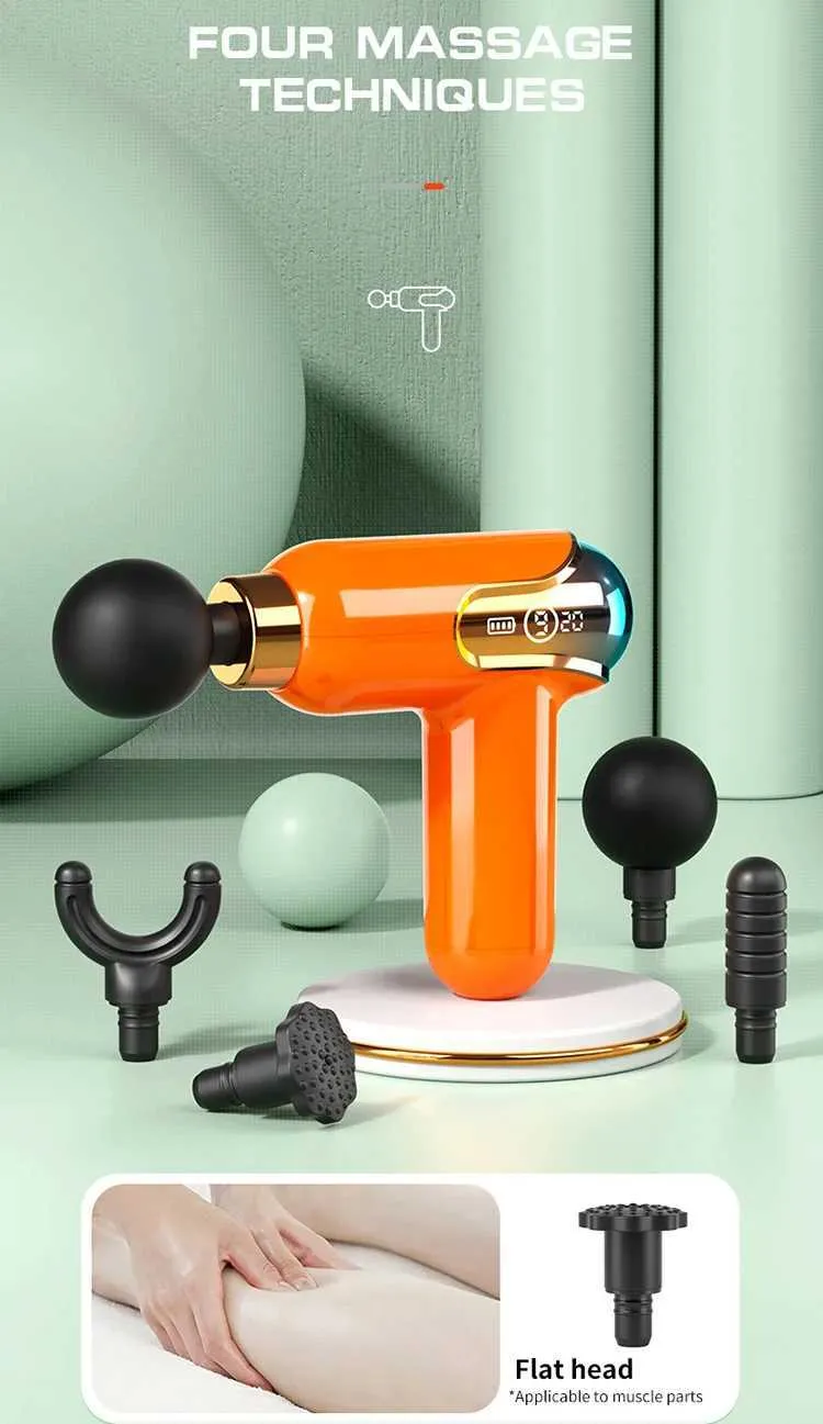 Compact massagepistool - Draagbare spierverlichting_voghion.com