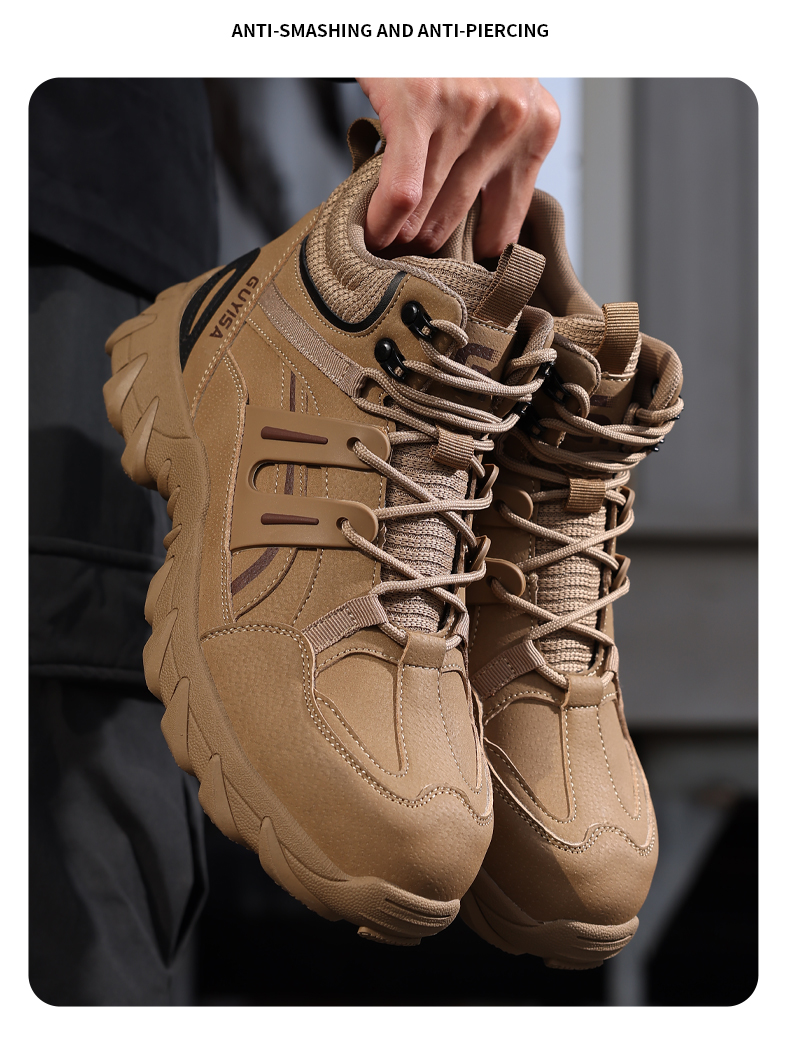 GUYISA Scarpe antinfortunistiche con punta in acciaio, stivali antiurto, antiperforazione, resistenti all'usura 5079 38-45_voghion.com
