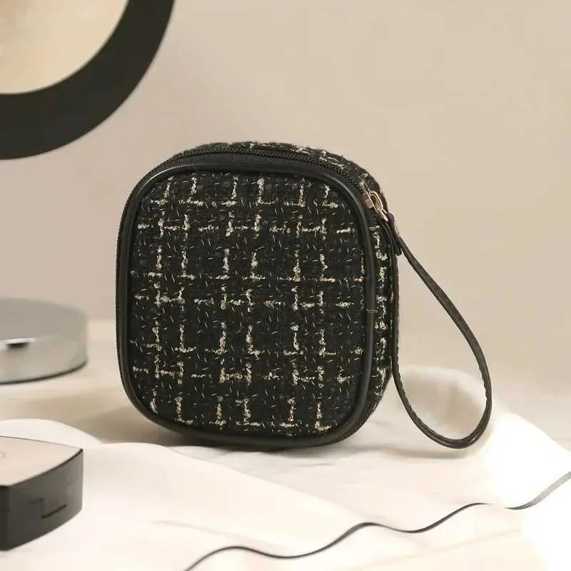 Borsa a mano da donna Mini borsa da donna Borsa a tracolla alla moda con motivo a quadri Borsa a tracolla da messaggero Leggera Semplice EleganteC241103_voghion.com
